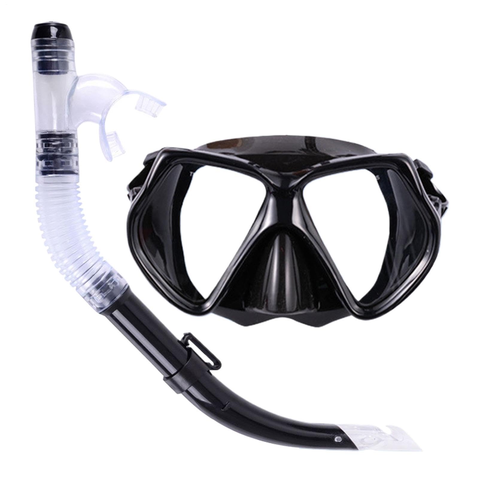 Set de Snorkel antiniebla Ajustable ergonómico | Gafas de Natación con Snorkel Seco para Hombres, Mujeres, Jóvenes, Niños, Viaje al Aire Libre, Playa, Vacaciones Verano