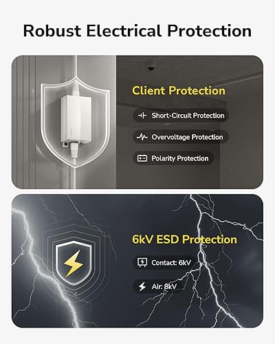 Miniatura 4 de Miracles - Extensor PoE10 Gigabit PoE+, 1 puerto 10/100/1000 Mbps, amplificador PoE, repetidor, montaje en pared, cadena de margarita, corresponde a