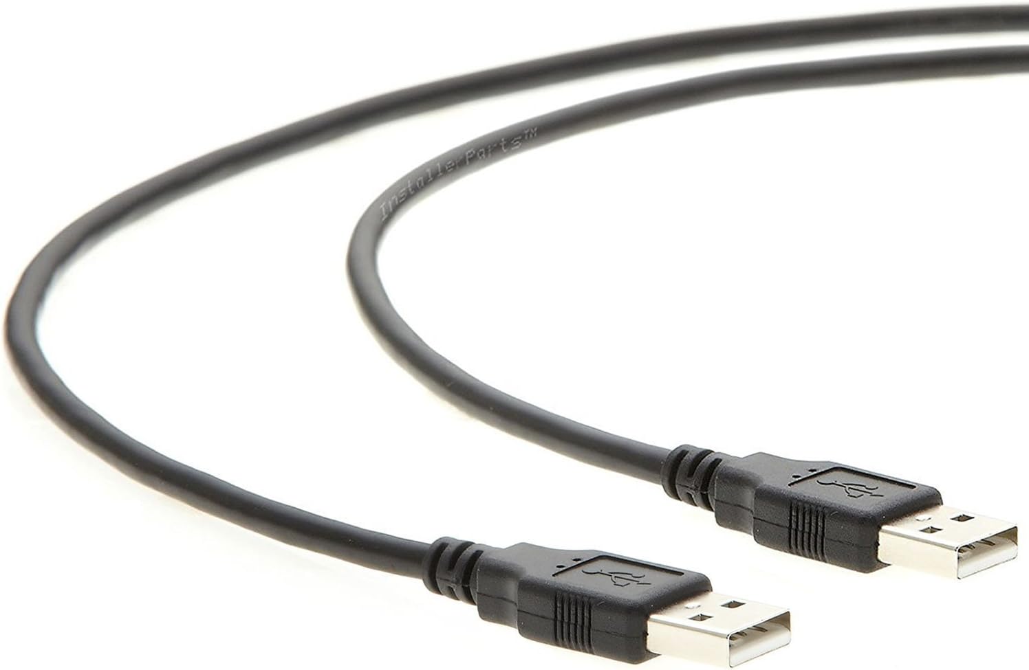 InstallerParts (10 Pack 3 ft USB 2.0 High Speed Cable - A-Male to A-Male - Black