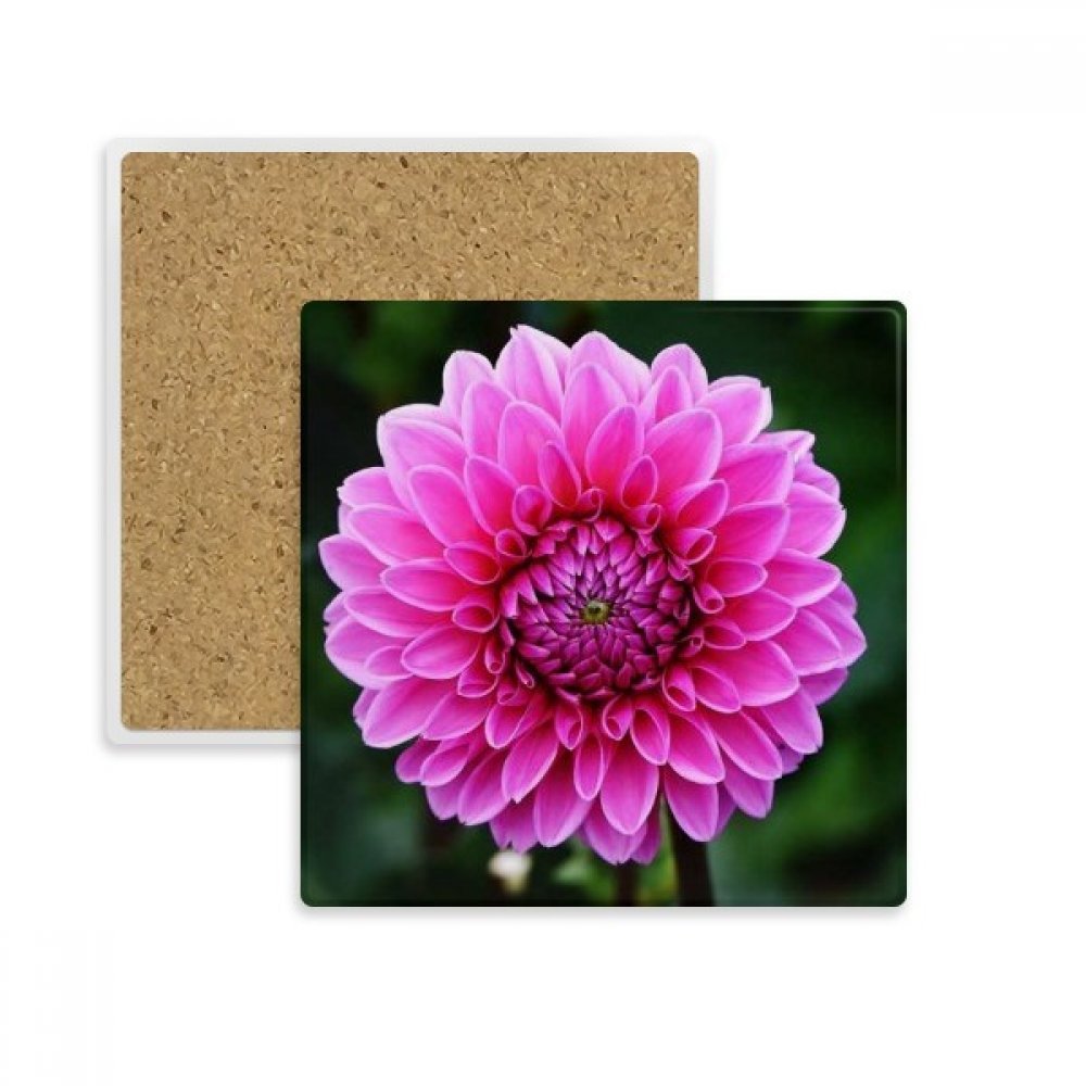 Sous-verre absorbant en pierre à motif grosses roses, une idée cadeau déco pour les proches