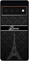 Vista 5 de Paris - Funda de goma negra personalizada de la Torre Eiffel compatible con Google Pixel 10, 10 Pro, 10 Pro XL, 9a, 9 Pro, Pixel 9, Pixel 9 Pro XL