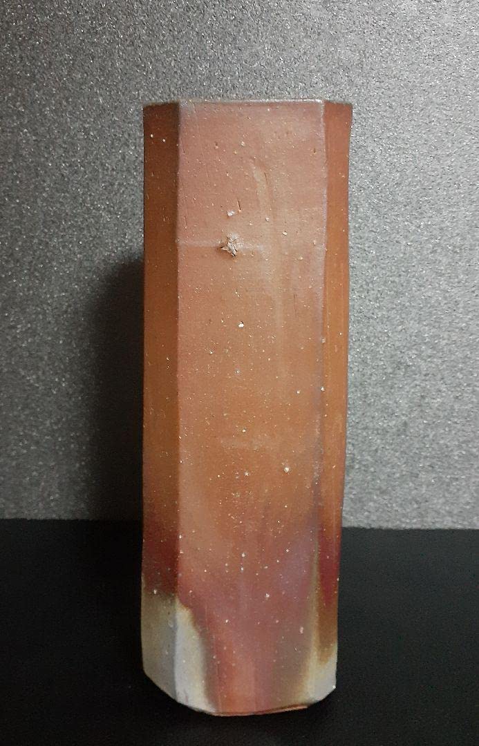 岡山県重要無形文化財保持者　備前焼　【伊勢崎満】造　窯変　花入　弟　人間国宝　淳 Amazon.co.jp: 岡山県重要無形文化財保持者 備前焼 伊勢崎満造