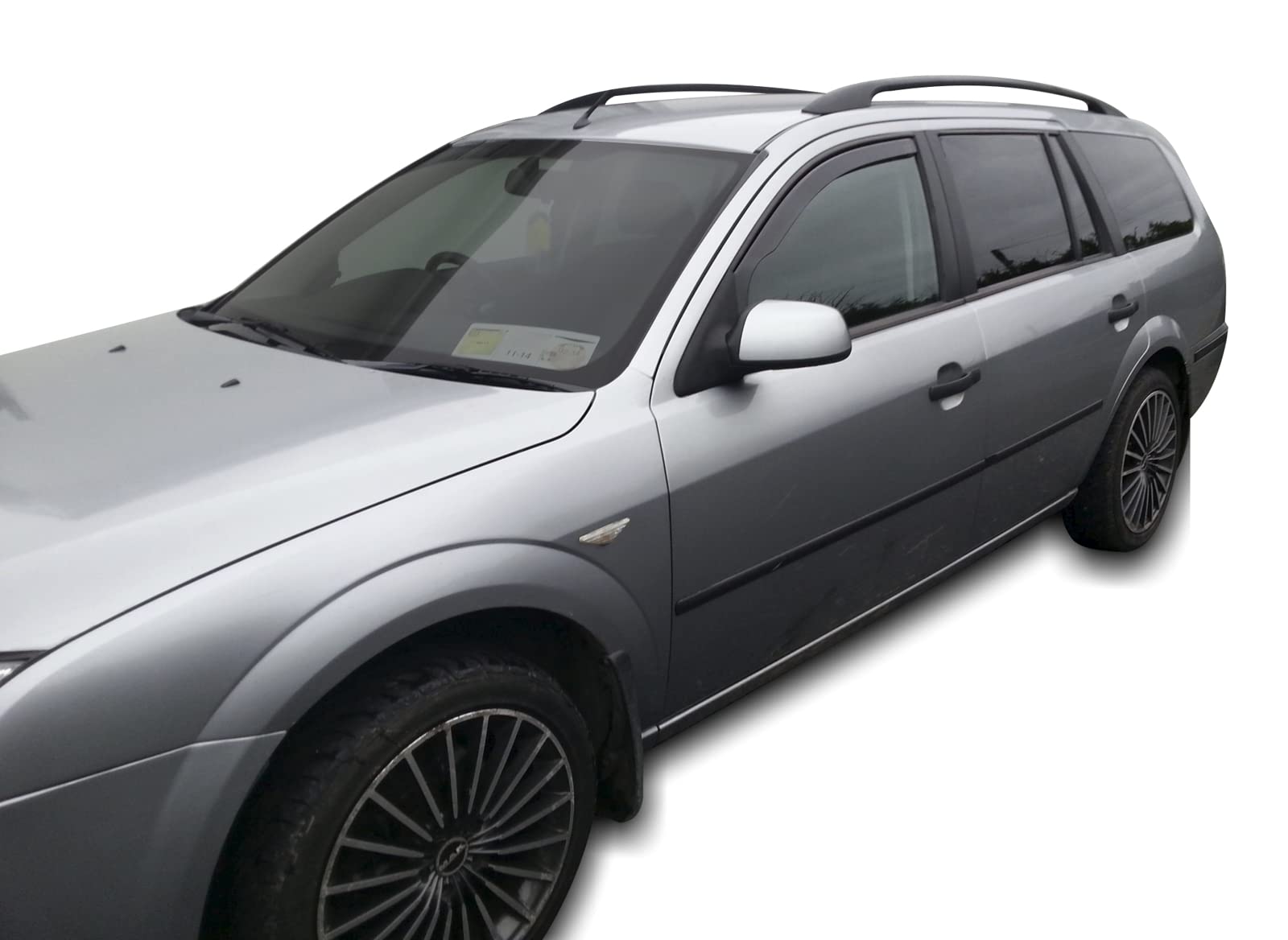 J&J AUTOMOTIVE Windabweiser passend für Ford Mondeo 2001-2007 4tlg, Heko Regenabweiser Vorne Hinten Getönt Dunkel Passform