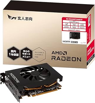 Amazon | 玄人志向 グラフィックボード AMD Radeon RX6500XT GDDR6 4GB