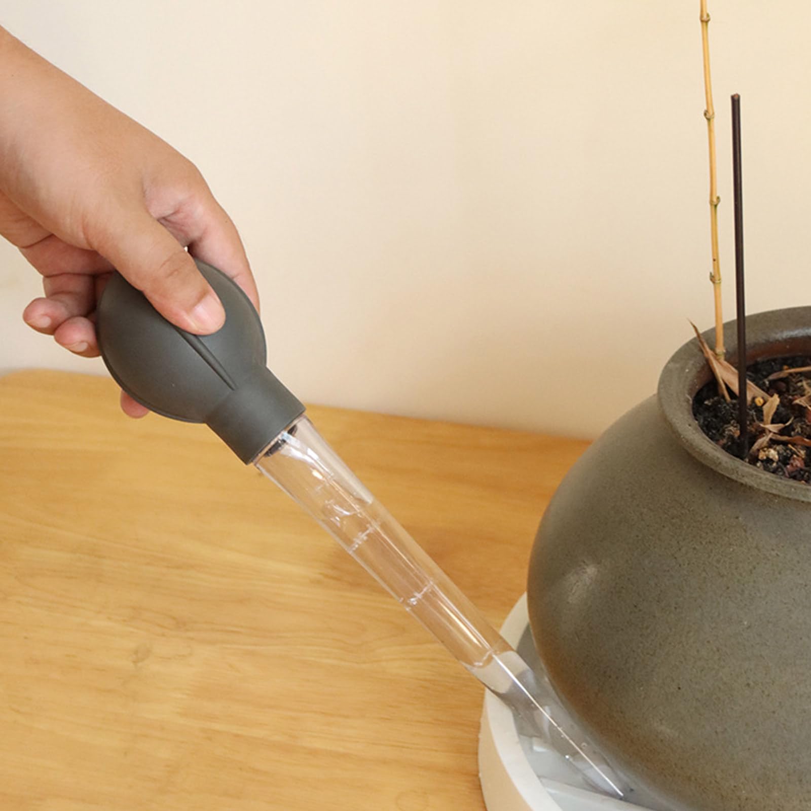 Pipette de grande capacité pour une utilisation dans le jardin - Plateau absorbant l'eau - Soucoupes - Pompes absorbantes - Extracteur de plantes
