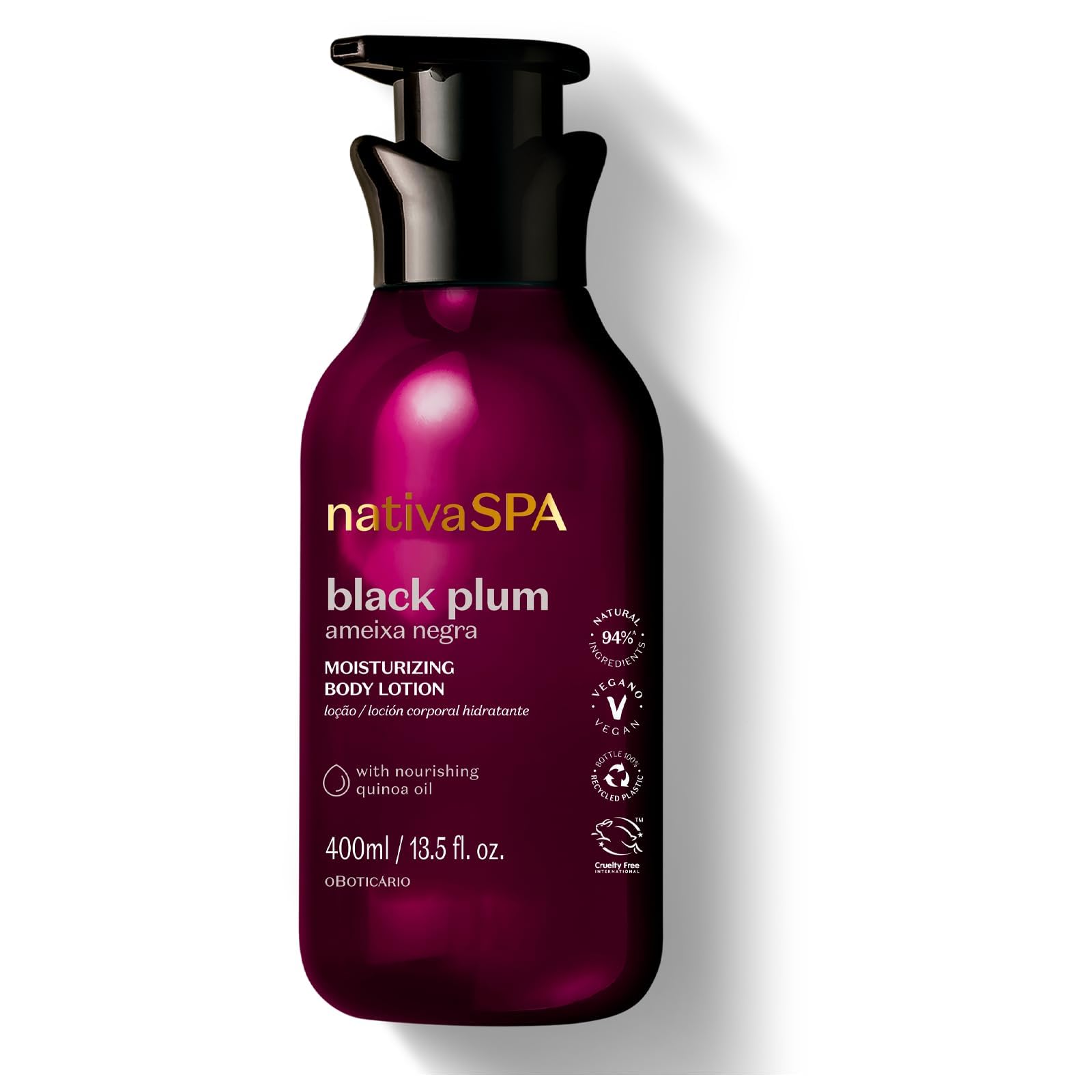 O Boticário Nativa SPA Ciruela Negra Set Regalo Cuidado de la Piel 3 Productos