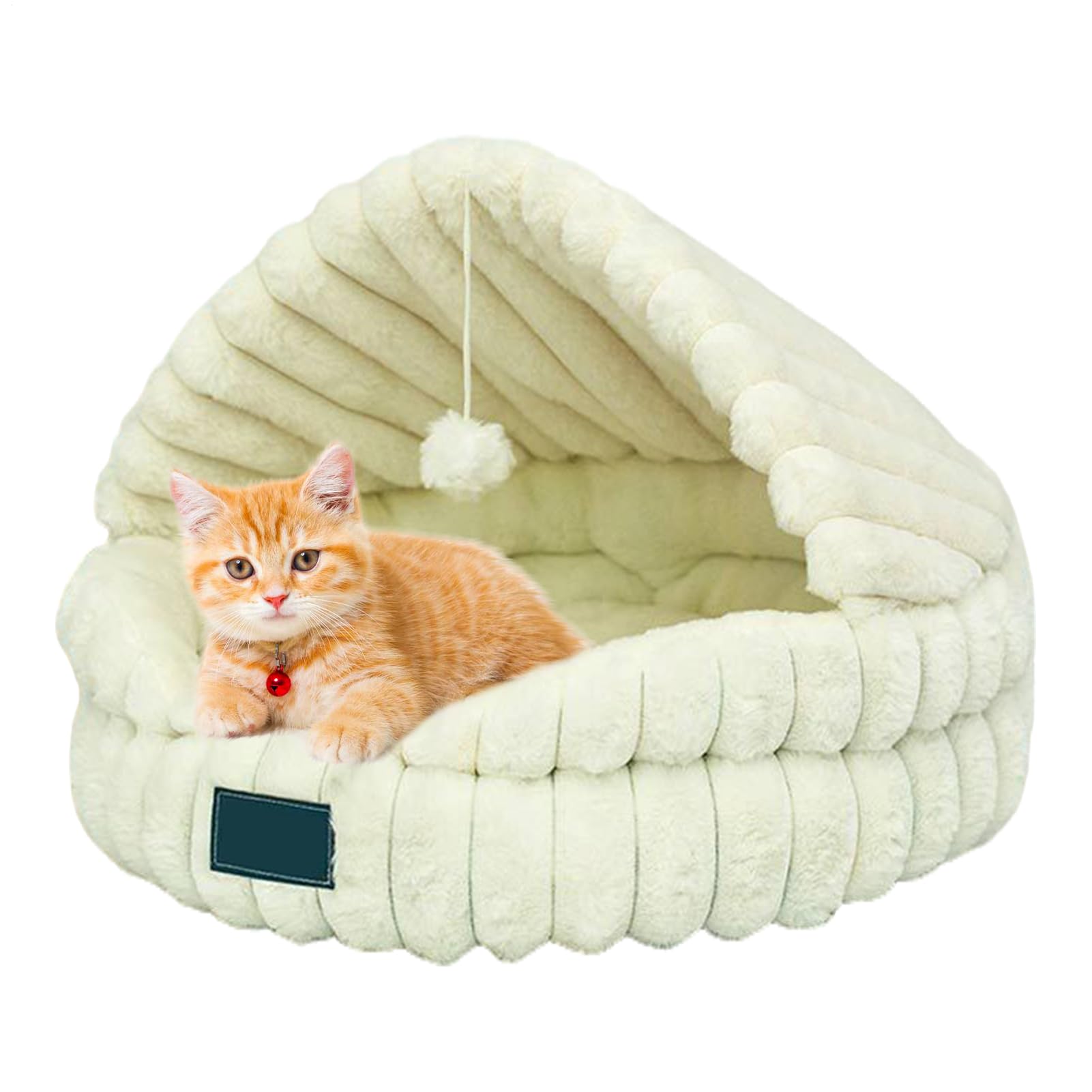 Panier chauffant pour chat d'intérieur anti-dérapant et chaud