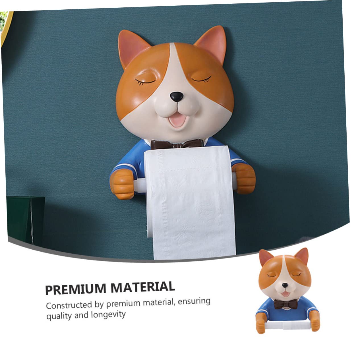 HLTYGWX 1szt. Rolka Fox Wieszak na rolkę papieru Uchwyt na papier Półki do przechowywania Dozownik ręczników papierowych do montażu na ścianie Uchwyt na chusteczki Dozownik ręczników w rolce Wiszący