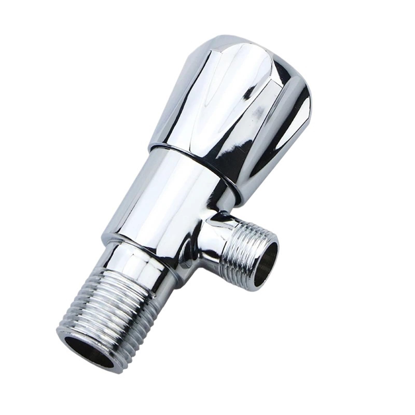 Yilwpv Men's Silver 2 Pcs 1/2’ Faucet Angle Valve Bathroom Stop Chrome Filling Valves For Kitchen Toilet For Bathroom