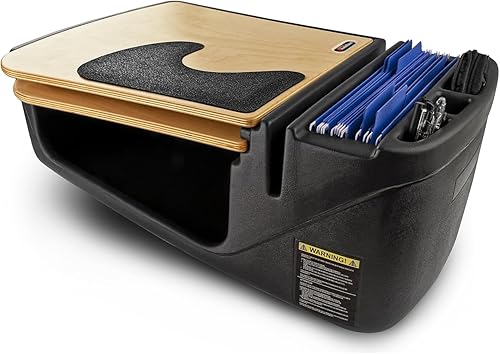 Escritorio AutoExec GripMaster para automóvil, computadora para coche (acabado antiguo)., talla única , Birch