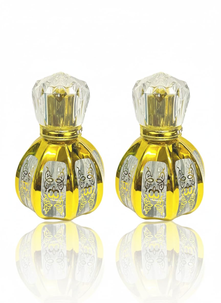 Hunky Dory 2pcs 50ml Empty Clear Glass Delicated Perfume Decant Spray Bottles with Metally Pump and Fancy Cap For DIY Perfume, Essential Oils, Travel Use-image-38