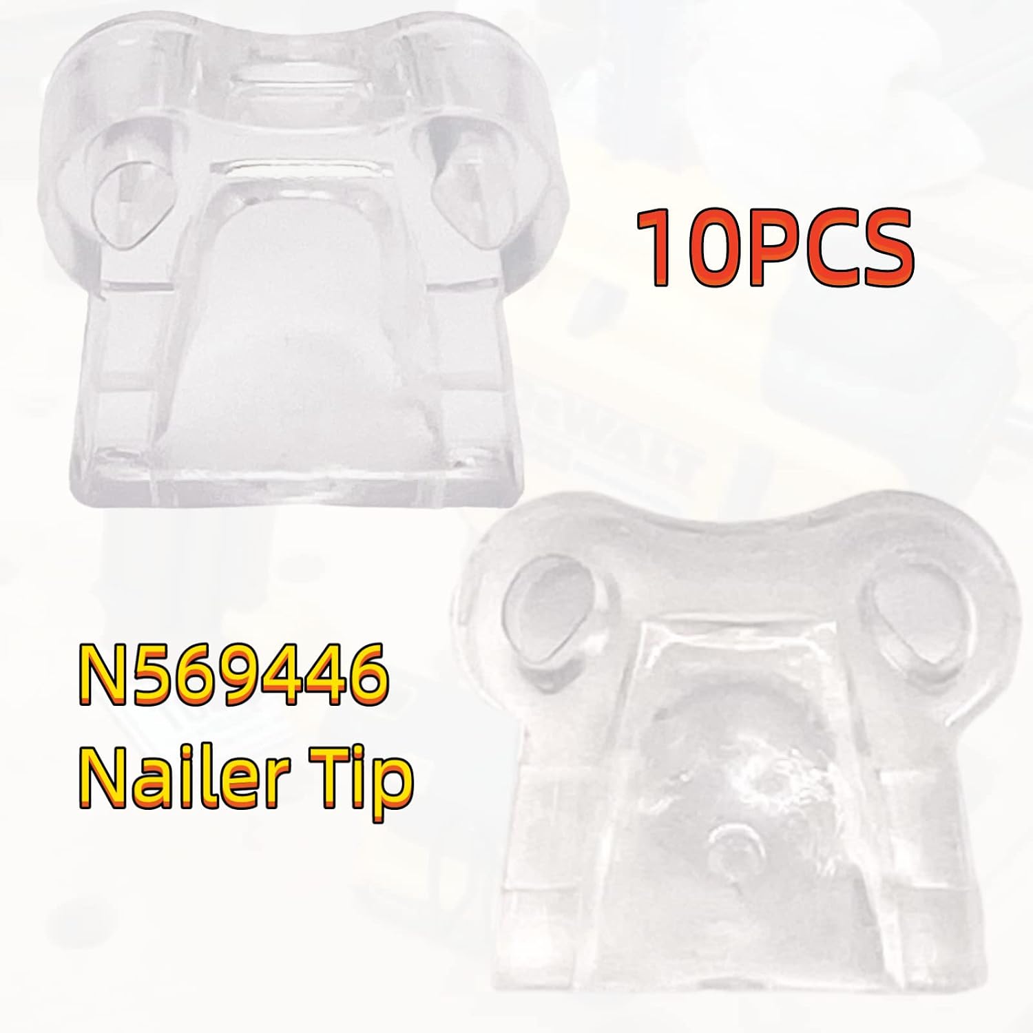 10-Pack N558471 N569446 Compatible with Nailer No Mar Tip Replaces DCN680D1 DCN680B DCN681B DCN681D1