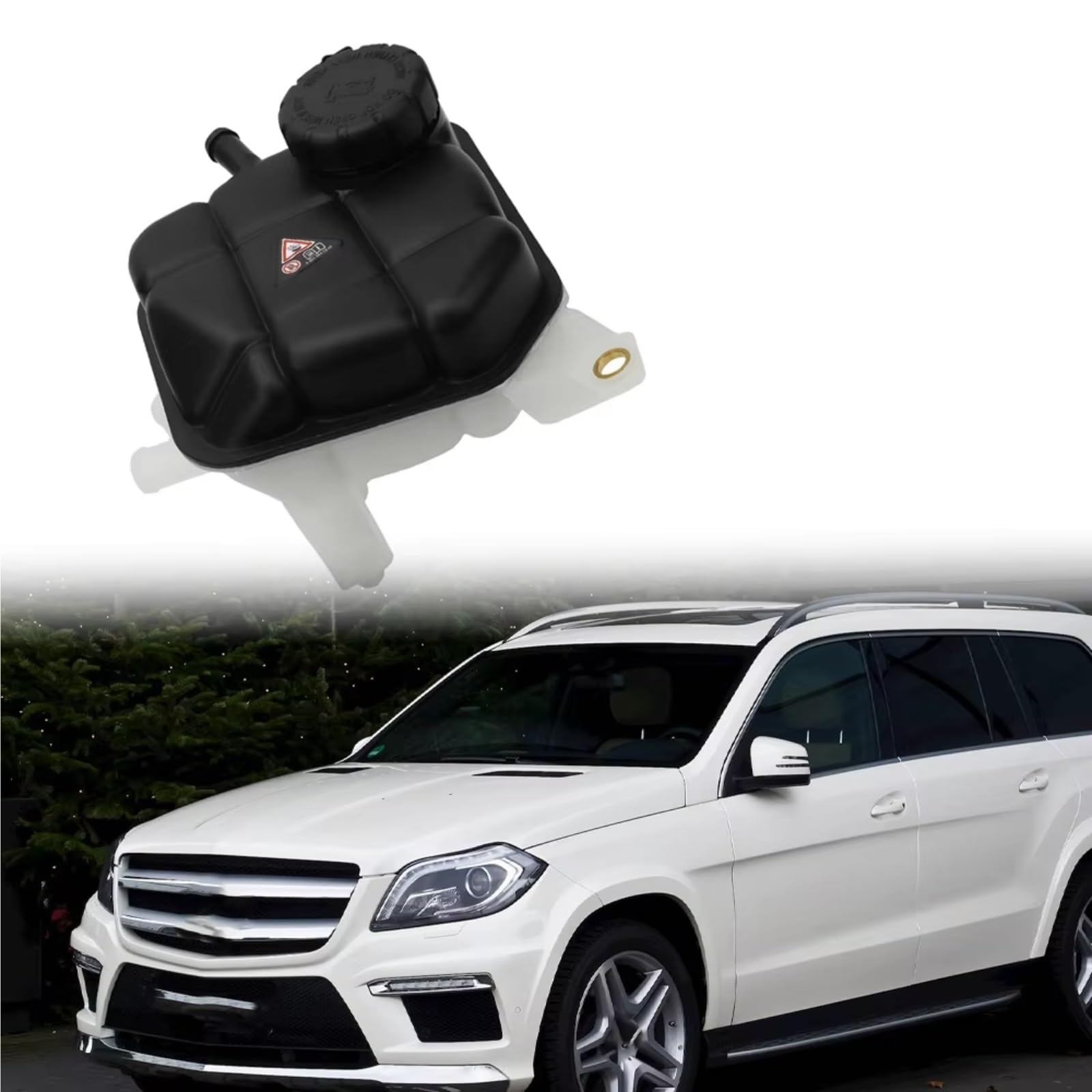 Compatibile Con Benz Per GL350 GL450 GL550 2013–2016 Per W166 2012–2015 Serbatoio Del Liquido Raffreddamento Radiatore Con Tappo 1665000049 Vaschetta Raffreddamento