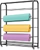 Large Textile Commercial Fabric Roll Storage Rack, 8-roll Movable Vinyl Paper Organizer with Adjustable Hanging Rods, Heavy-duty Sewing RoomCurtain Studio Display