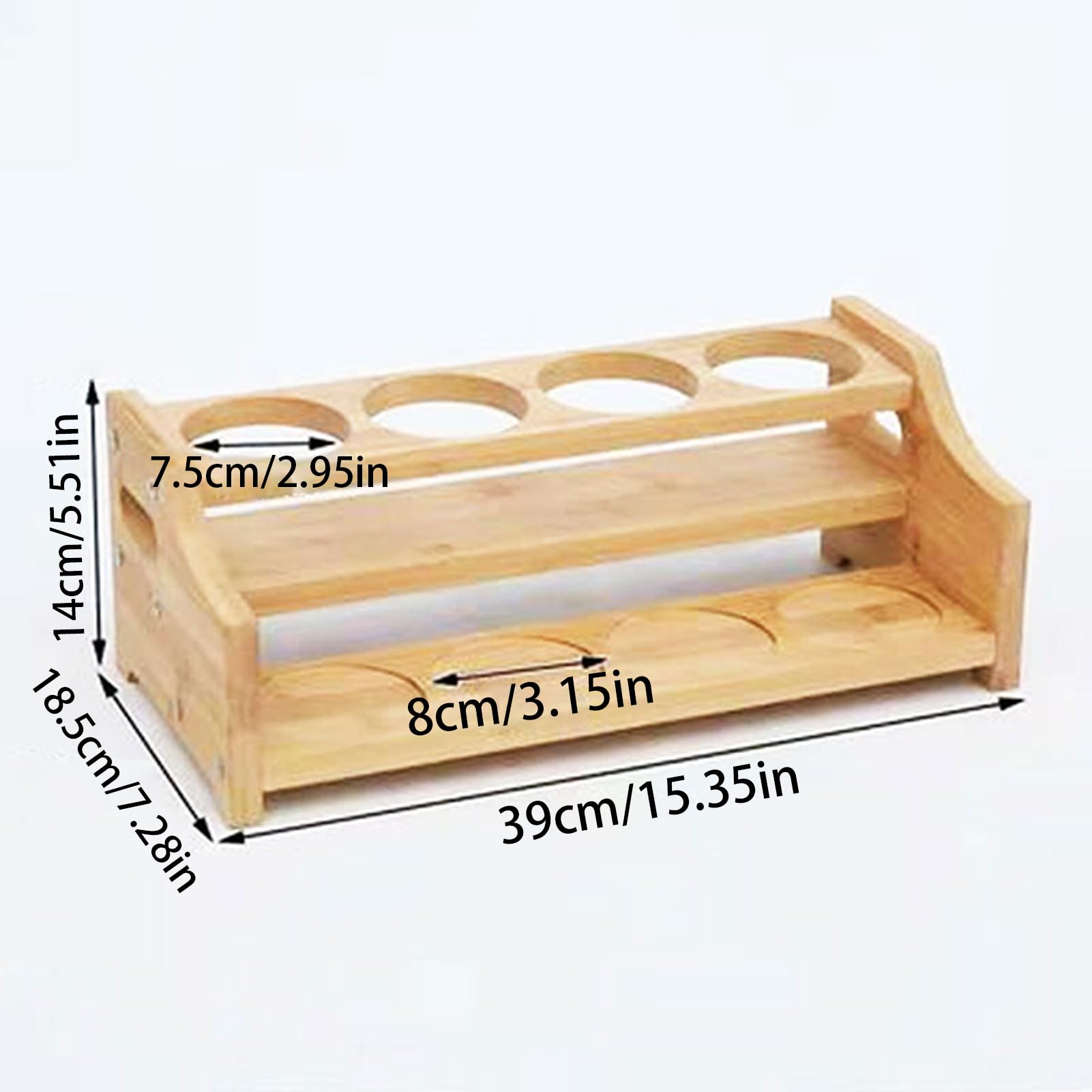 Gewürz-Organizer, platzsparende Aufbewahrung aus Holz, rustikaler Gewürzständer, für Gläser, Olivenöl, Sojasauce, Weingläser, Dressing, Backen, Arbeitsplatte, Speisekammer, Café, Bar, Schrank