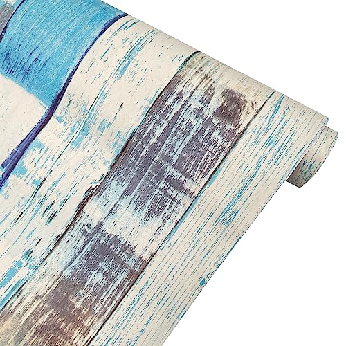 Yifely Colorful Wood Grain Furniture Paper Decorative Shelf Drawer Liner Self-Adhesive Door Sticker 17.7 Inch By 9.8 Feet #TOP3