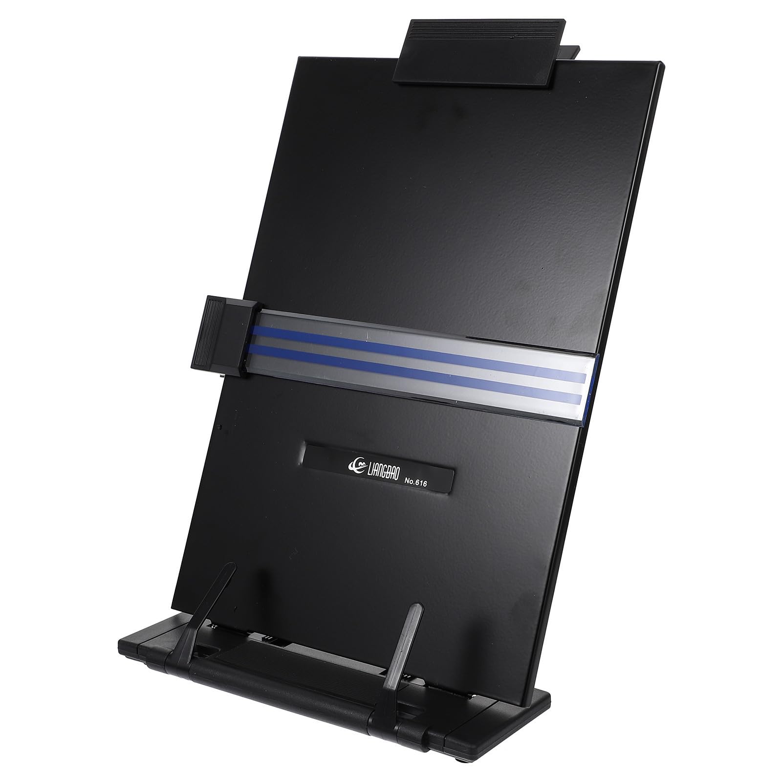 VALICLUD Pupitre de Lecture Réglable Support Multi-fonction Pratique en Fer et Abs Noir pour Lecture de Manuscrits et Partitions pour Maison et Bureau
