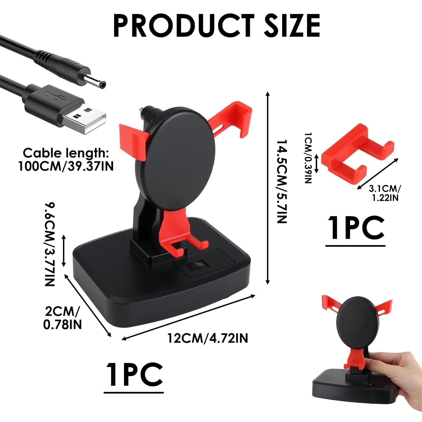 Téléphone Swing Device Automatic pour WeWard/Pokemon Go/Pokemon Go Plus,Automatic Motion Brush Step Téléphone Secoueur Podomètre pour Augmenter Les Pas