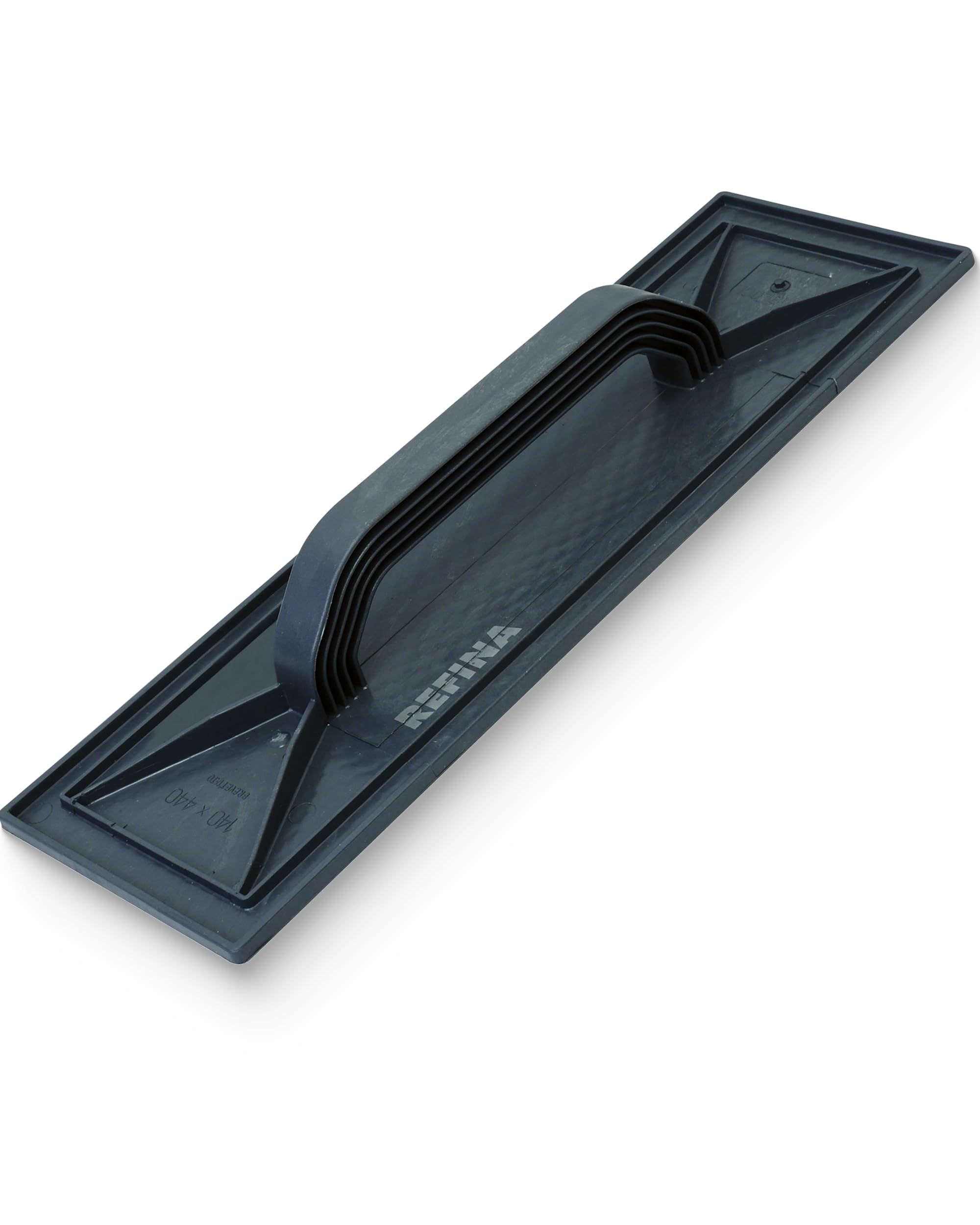 REFINA Diamond Faced Float for Walls, Ceilings, Floors - 17 x 5.5" (440 x 140mm) Durable ABS Plastic Plastering Trowel w/Diamond Indented Pattern & Ergonomic Handle - Rendering & Plastering Tools — image 1