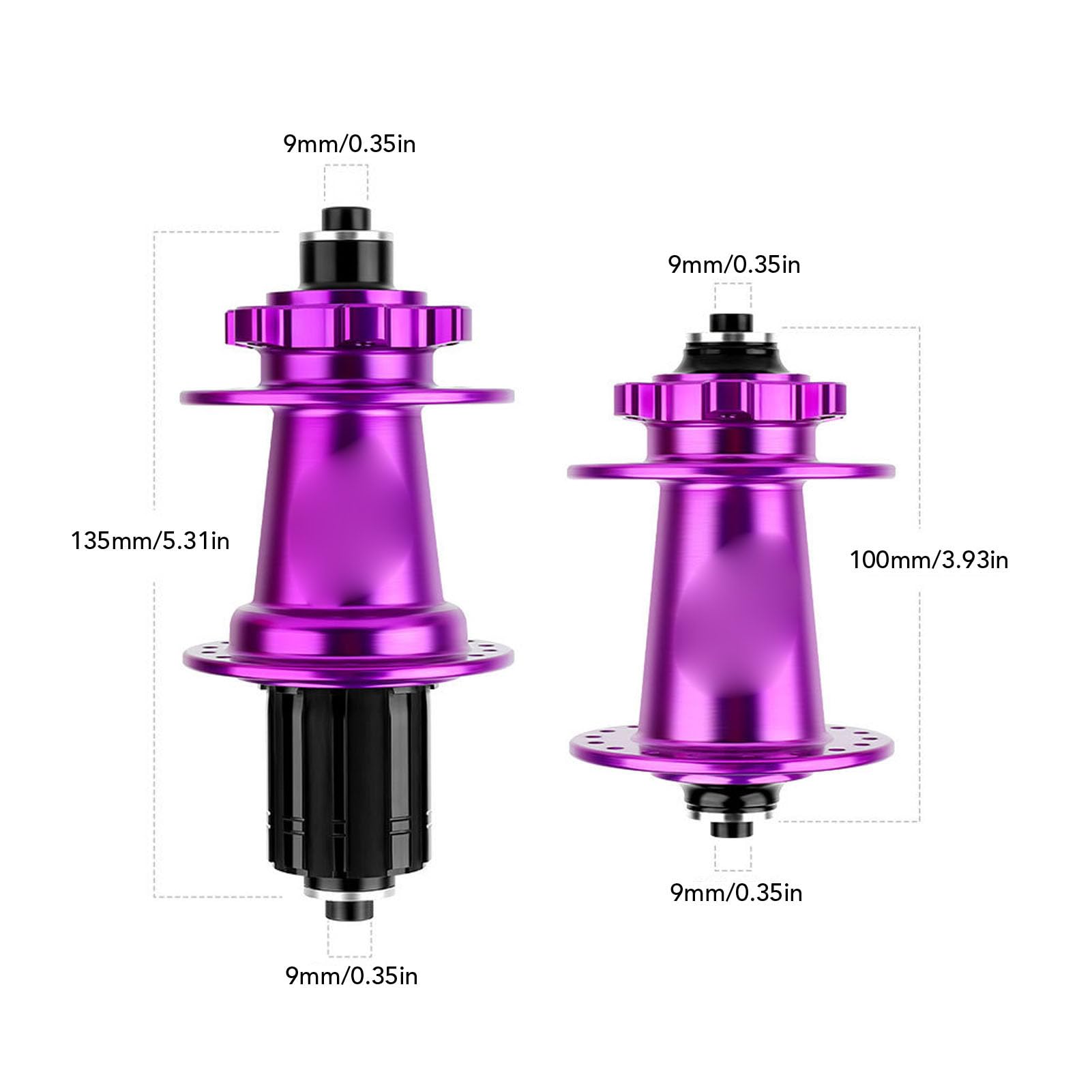 Zestaw Piast 120 Click, Piasta Aluminiowa ze Stopu Aluminium, 32 Otwory, Hamulce Tarczowe, 6 Zapadek, 54 Zęby, łożyska Maszynowe, do Rowerów Górskich 8-12-biegowych, Kolor