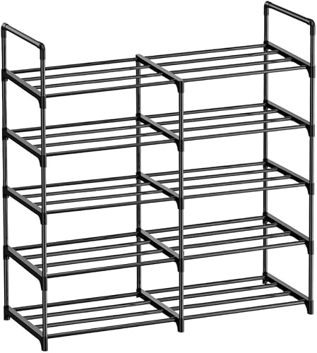 Jack Brown 5-Tier Shoe Rack Heavy Duty S/S Space Saver Organizer