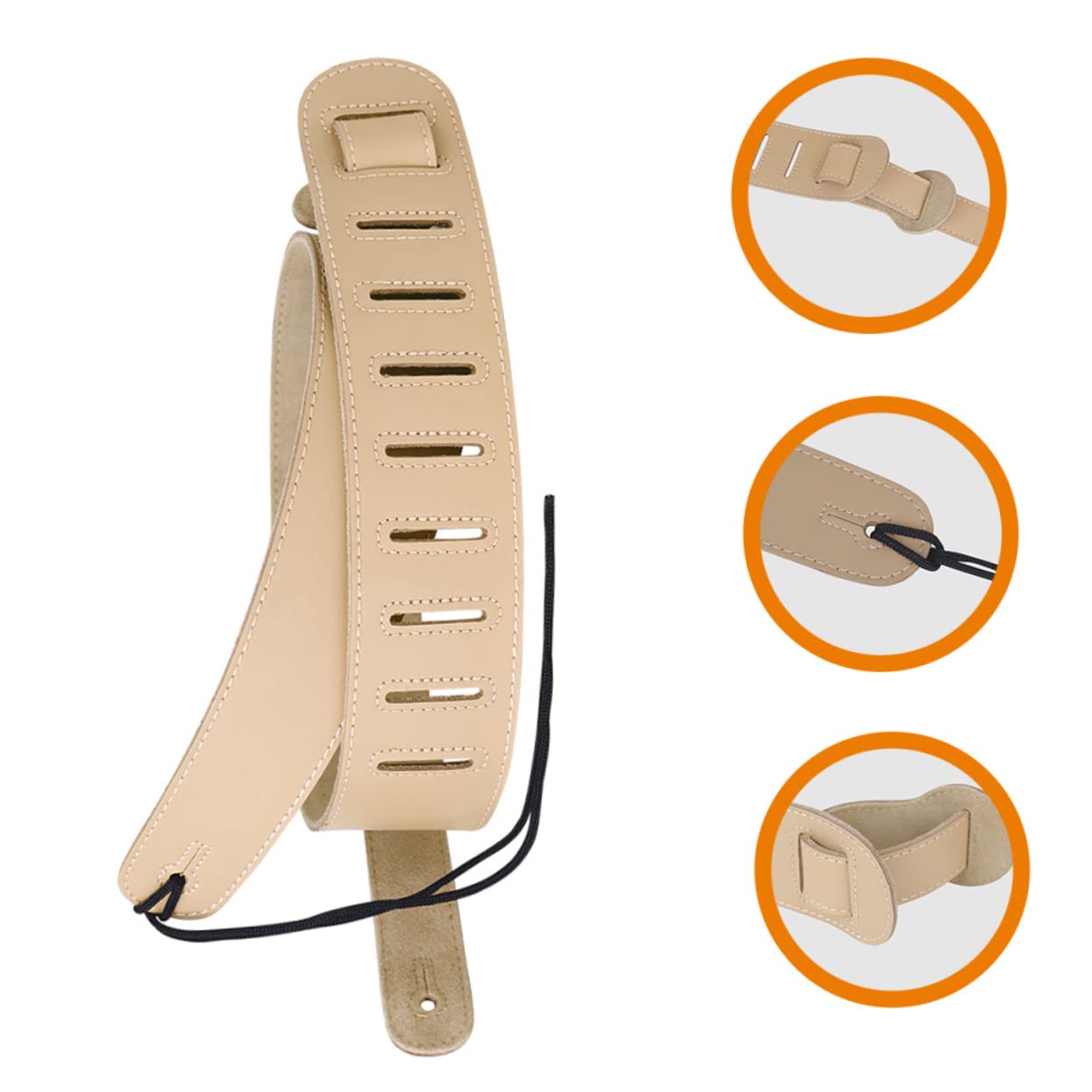 Mikinona Guitarra Bajo Correa Correas Ajustables Accesorio De Guitarra Guitarras Guitarra Correa Para El Cuello Reemplazable Correa De Guitarra Ancho Acolchado Correa De Guitarra