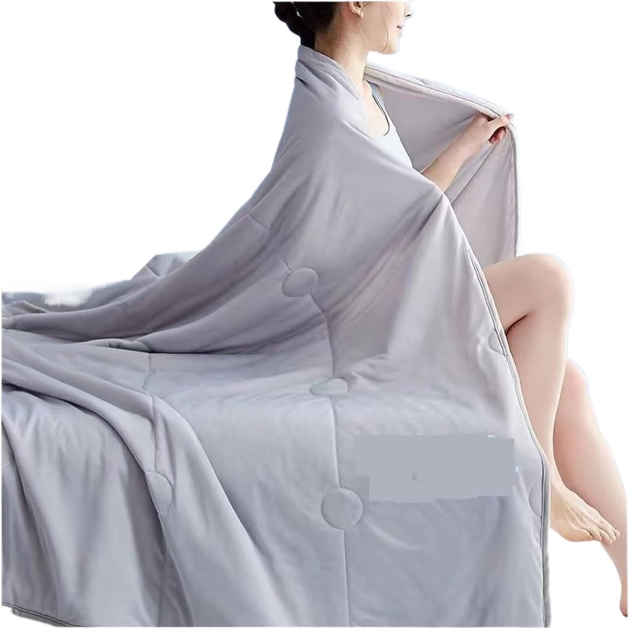 Couverture d'été légère et respirante lavable pour lit adulte