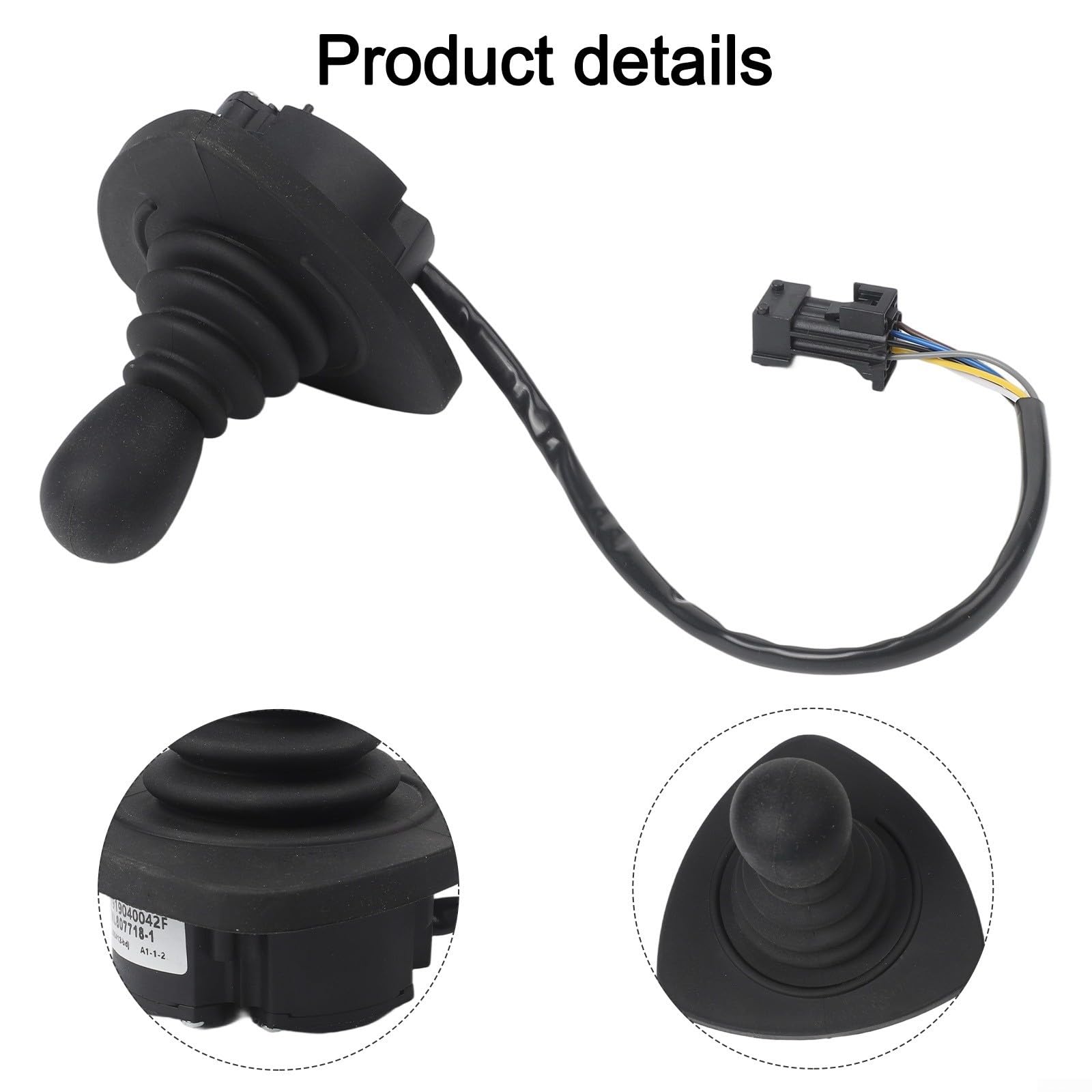 Zilimontt Mango de controlador 7919040042 para montacargas Linde Joystick Interruptor de control Pieza de repuesto compatible con modelos LINDE 335 336-2, material ABS negro