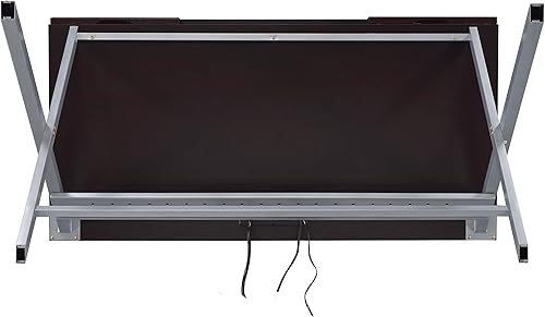 Miniatura 11 de Coaster Furniture Connect-It 800117 - Escritorio con tomacorriente/compartimento de almacenamiento integrado, capuchino