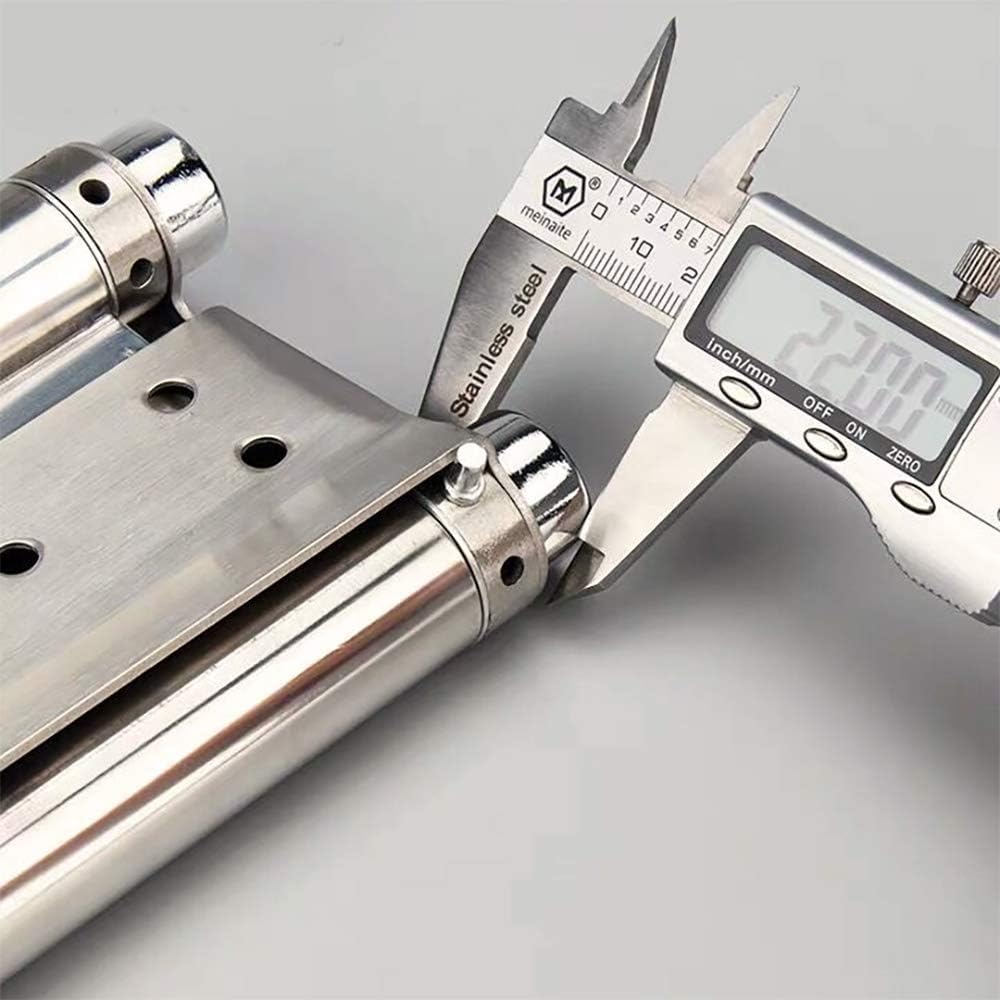 2 cerniere a molla a doppia azione, in acciaio inox, chiusura automatica, 200 mm, 20 cm
