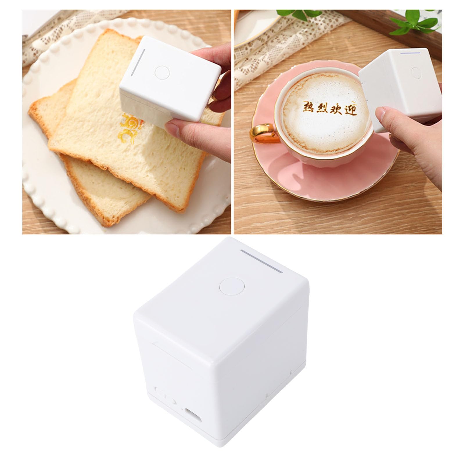 Stampante Alimentare Portatile per Coffee Art, Stampante a Getto