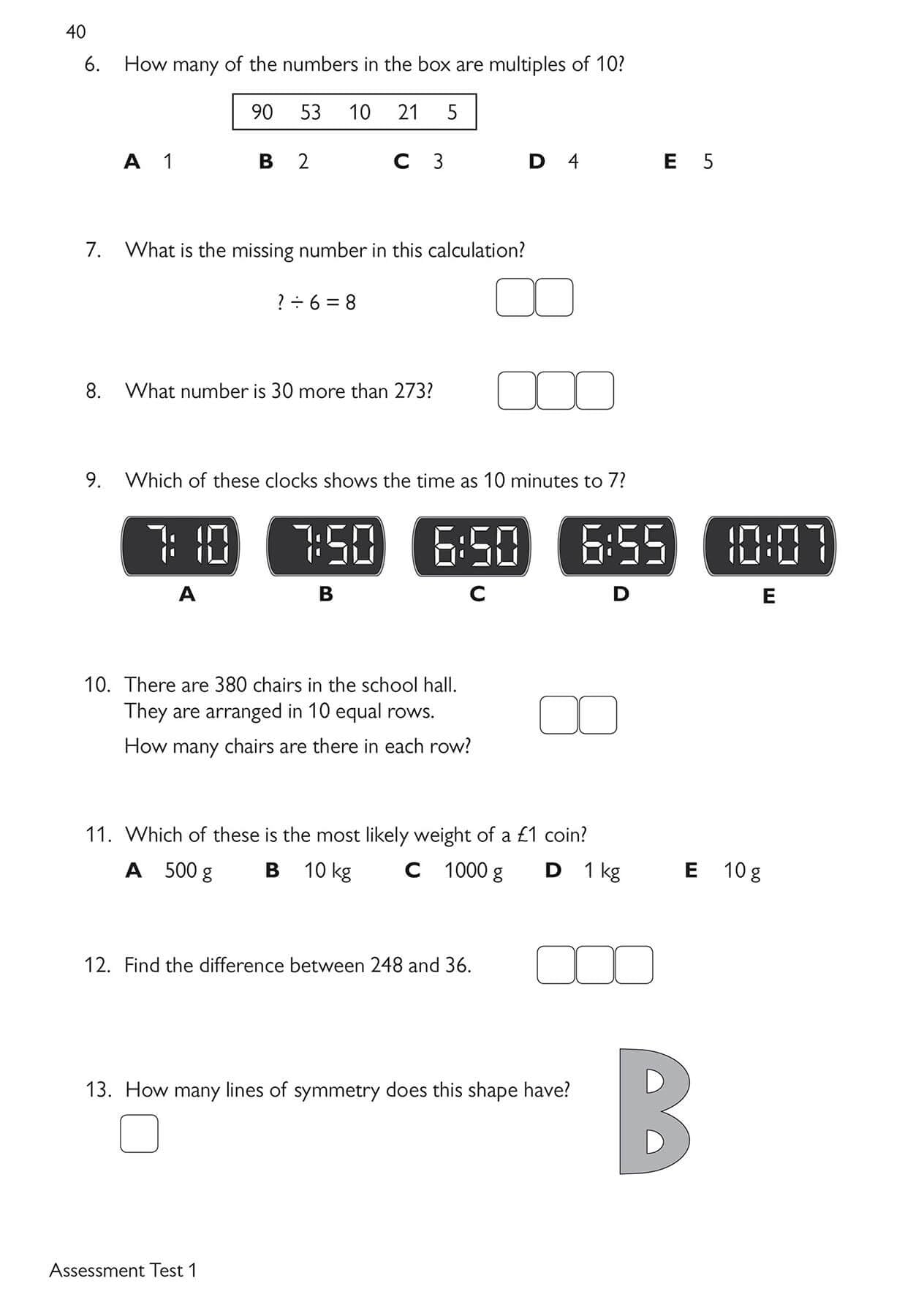 New 11+ CEM Maths Practice Book & Assessment Tests - Ages 7-8 (with Online Edition) (CGP 11+ CEM) - Image 9