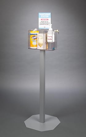 Sanitizing Station- 3 Position Riser, Padlock, 2STL, 2STL Kit