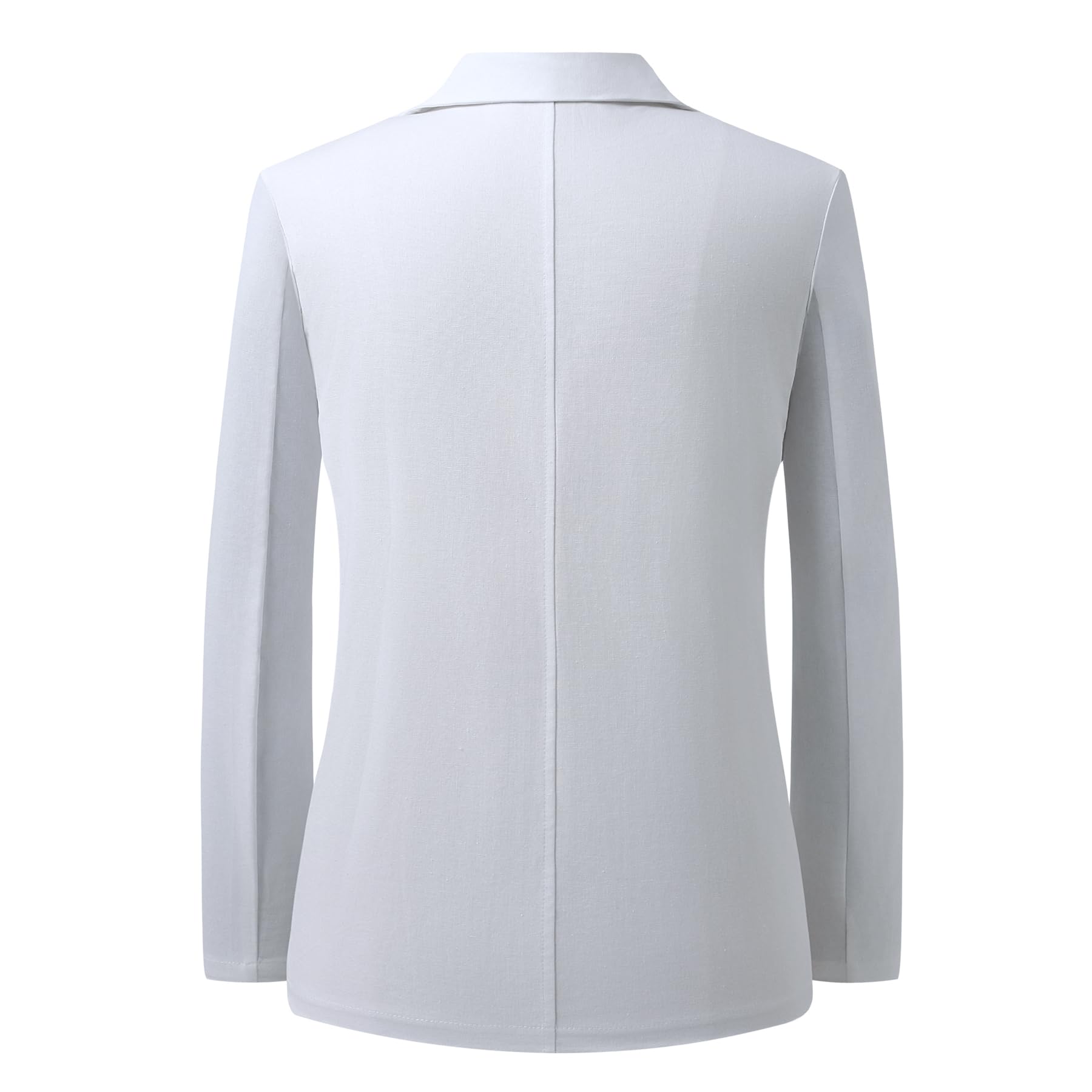 YFFUSHI Blazer da Uomo in Lino Giacca Sportiva Leggera con 1 Bottone Giacche da Abito Casual in Tinta Unita Primavera Estate