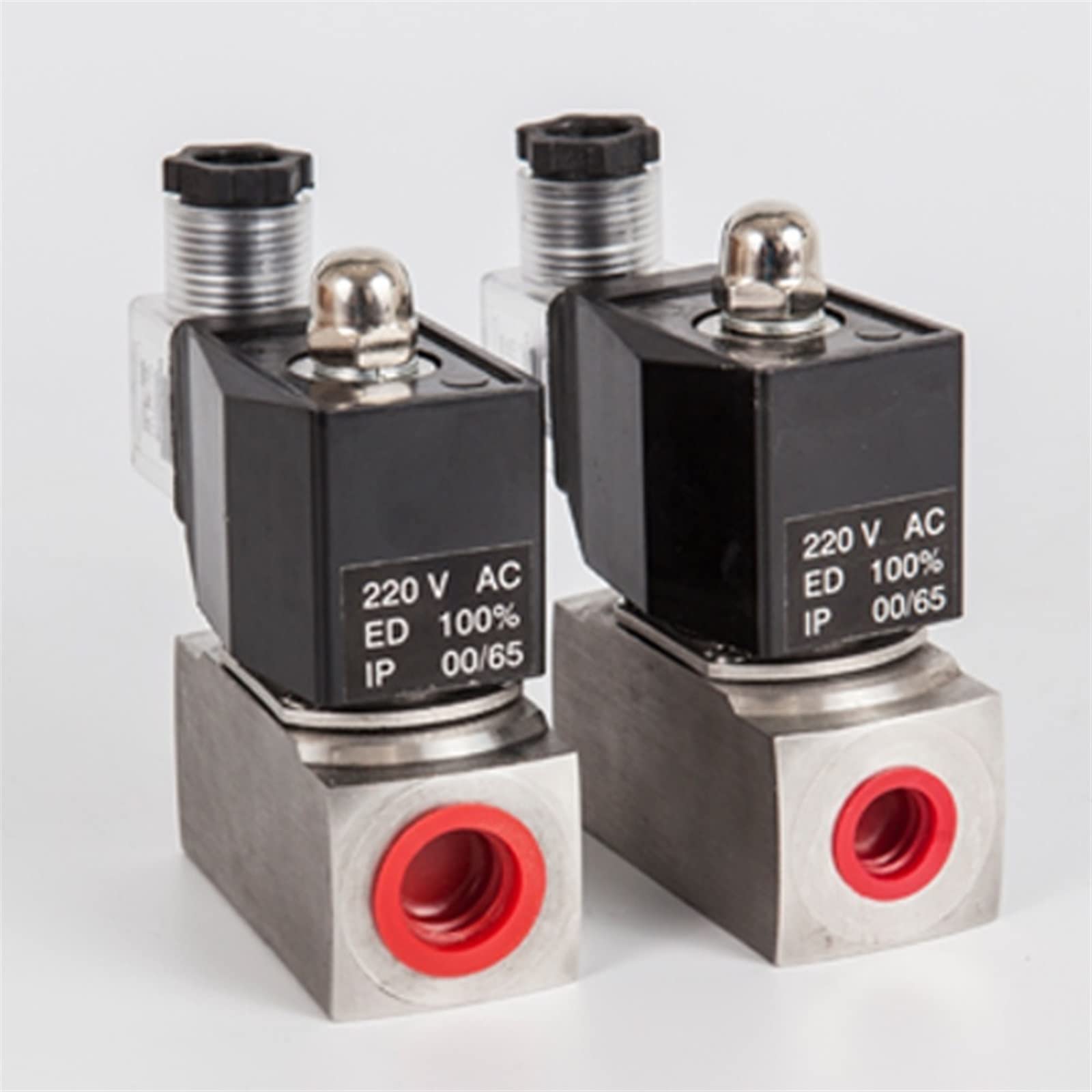 Válvula solenoide de pistón antiséptico de Acero Inoxidable, Normalmente Cerrada, for Agua, líquido, Aceite, Gas, Vapor, válvulas de 2 vías, 150 °C, 1 Unidad(AC 24V,0.5 Inch)