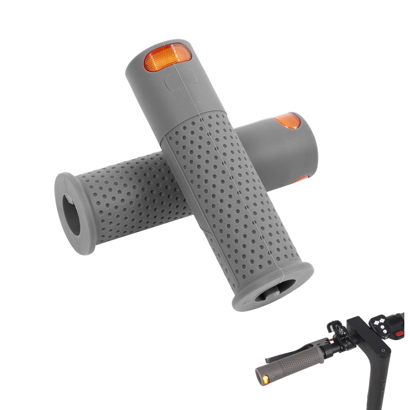 2en1 Feux de Signalisation sans Fil pour Segway Ninebot Poignées de Guidon avec Clignotants Rechargeables pour Xiaomi Trottinette Electrique Accessoire