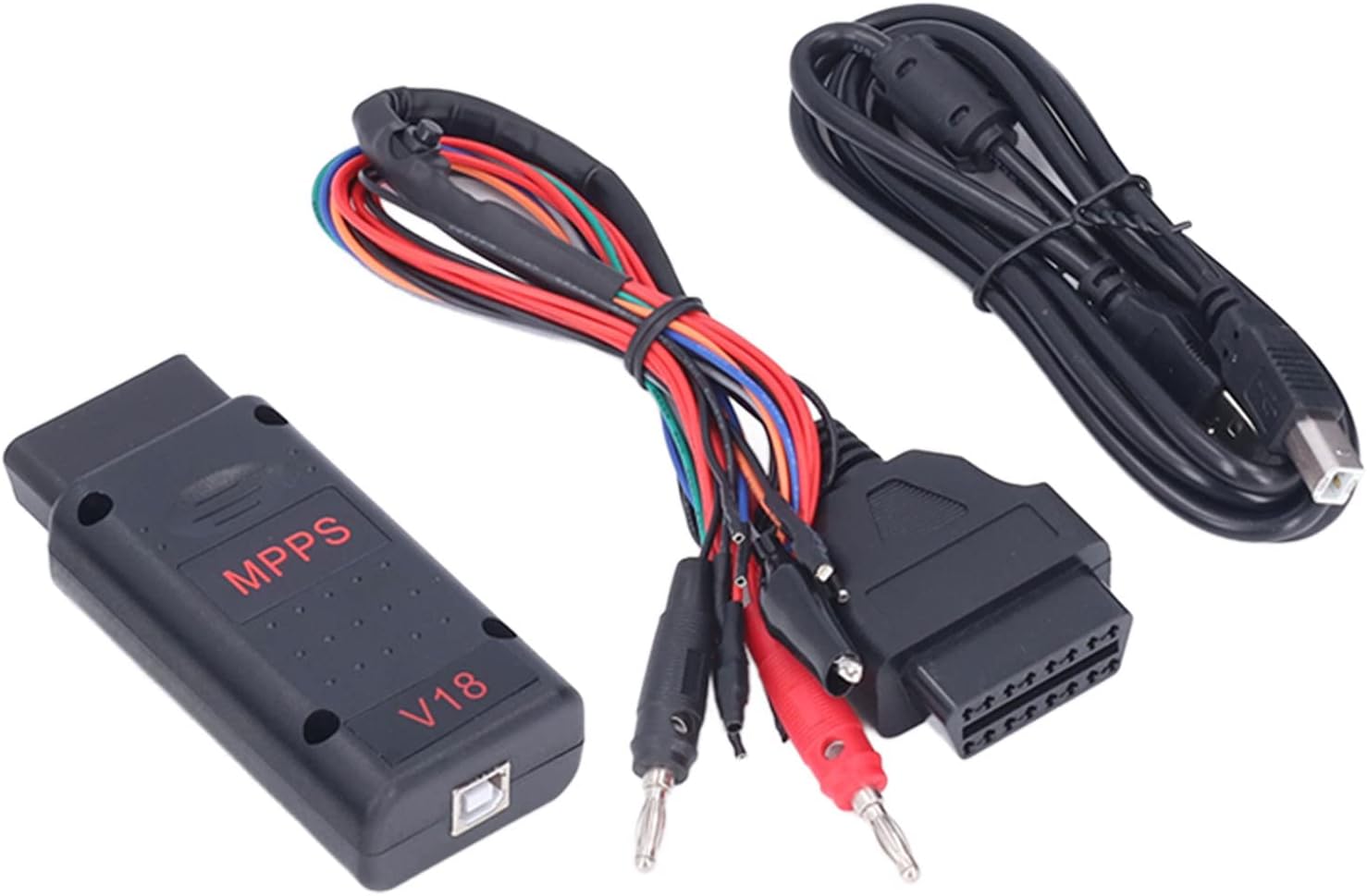 ECU Tuning Scanner, V18 Chip Programmer & ECM Reader, Tricore Multiboot Interface for Car ECU Remap & Diagnostics, Bench Boot Cable Set, OBD2 Flash Tool