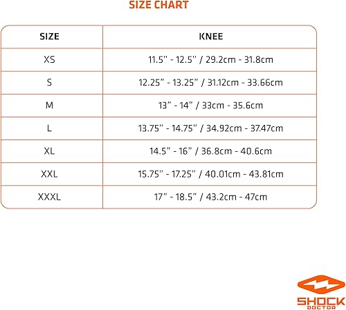 Miniatura 5 de Shock Doctor Maximum Support Compression Knee Brace - for ACLPCL Injuries Patella Support Sprains Hypertension and More for Men and Women