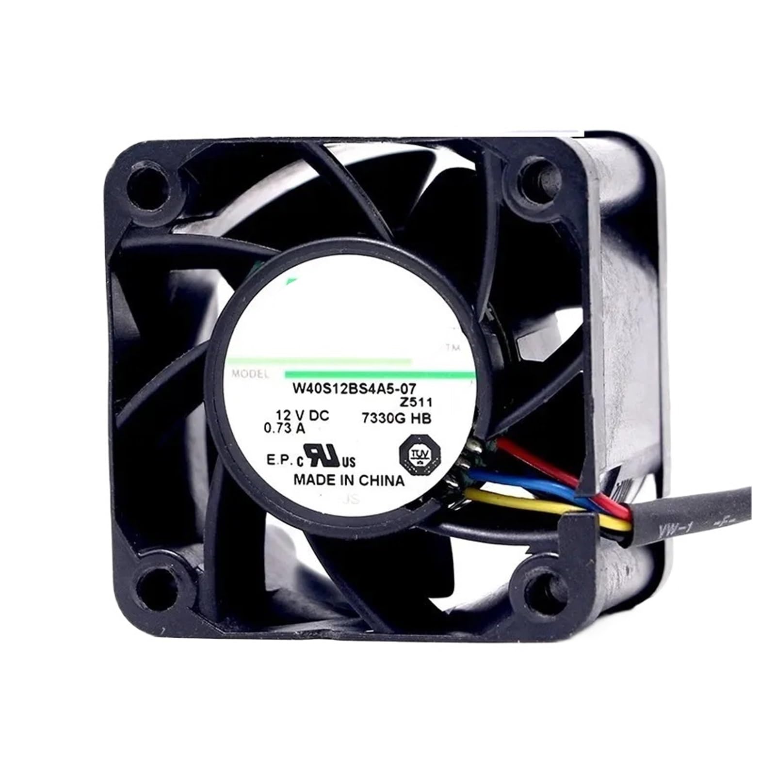 LWJYIPETZQ 5pcs 4028 12V A 4CM cooling fan W40S12BS4A5-07/57(W40S12BS4A5-57)