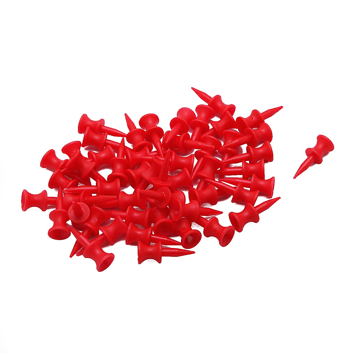 Bulldog Golf TeesShort Red 32mm Castle Golf Tees - Pack of 100