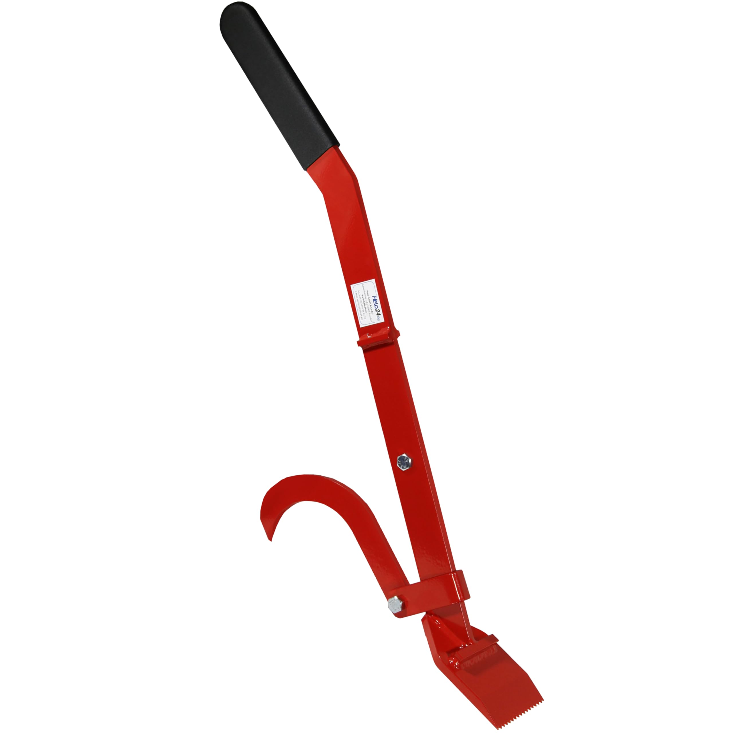 Fällheber Stammwender Holzwender Fällhilfe aus Stahl, 80-130 cm verstellbar, Wendehaken Ergonomischer Rutschfester Handgriff Rot (F1 - 80cm)