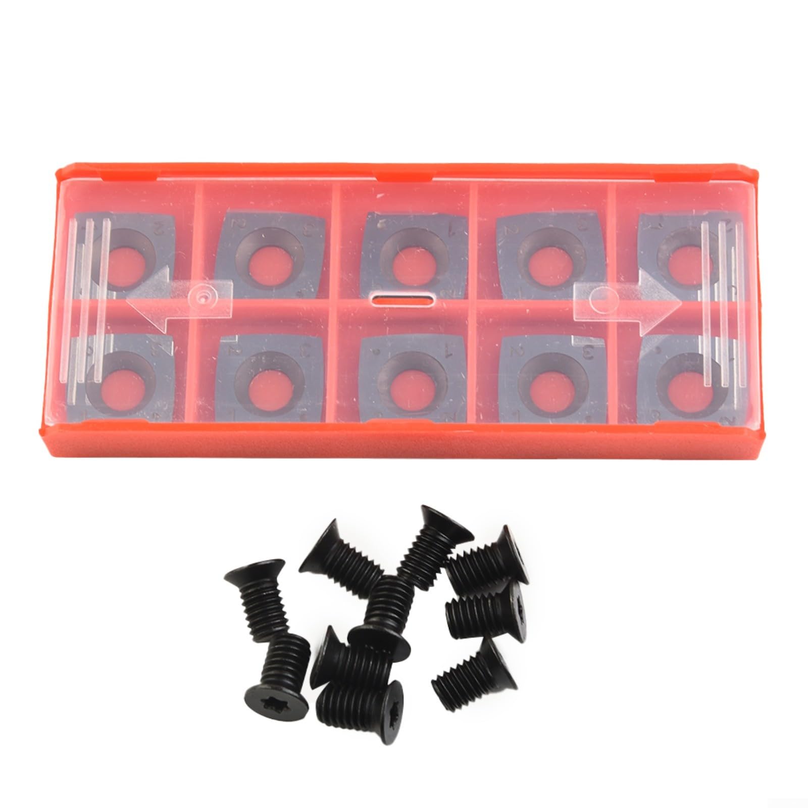 Inserti quadrati in carburo, 15 x 15 x 25 mm, raggio R150, lame di ricambio per pialla e cesoie a spirale, per lavorazione del legno, confezione da 10