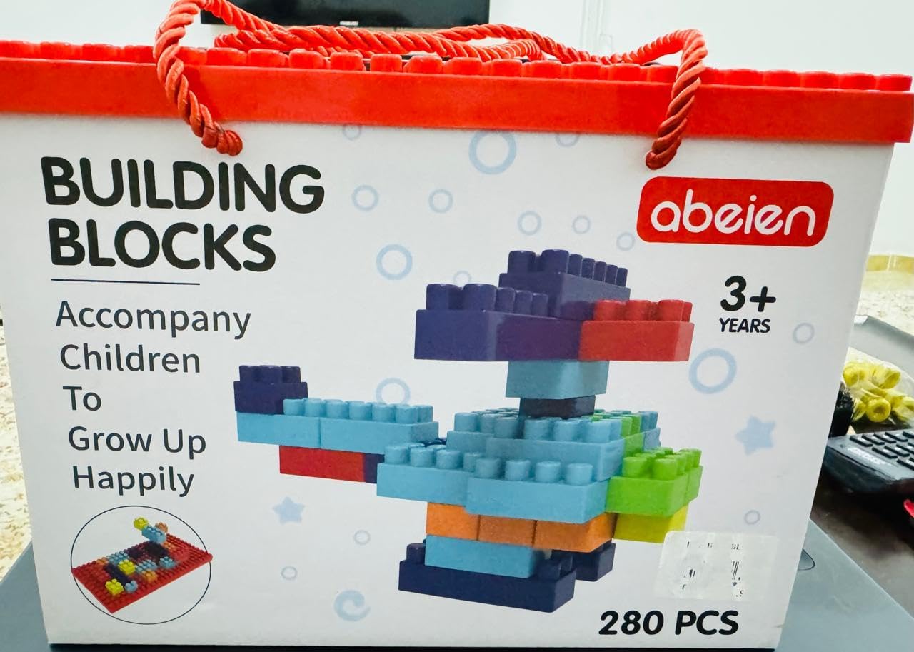 280 pcs Large Brick Of Plastic Building Block Toys, Assembly Of Early Education