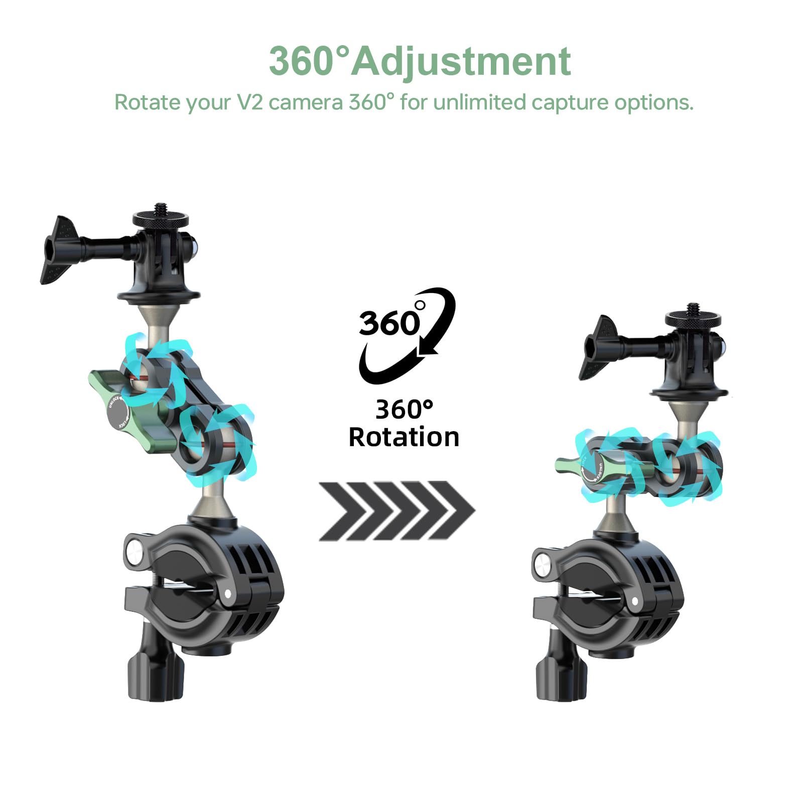 Amazon.com: PANOX Motocicleta montaje placa Cardan para V2 360 °  motocicleta cámara soporte para bicicleta soporte manillar montaje w adpter  para cámaras de acción : Electrónica