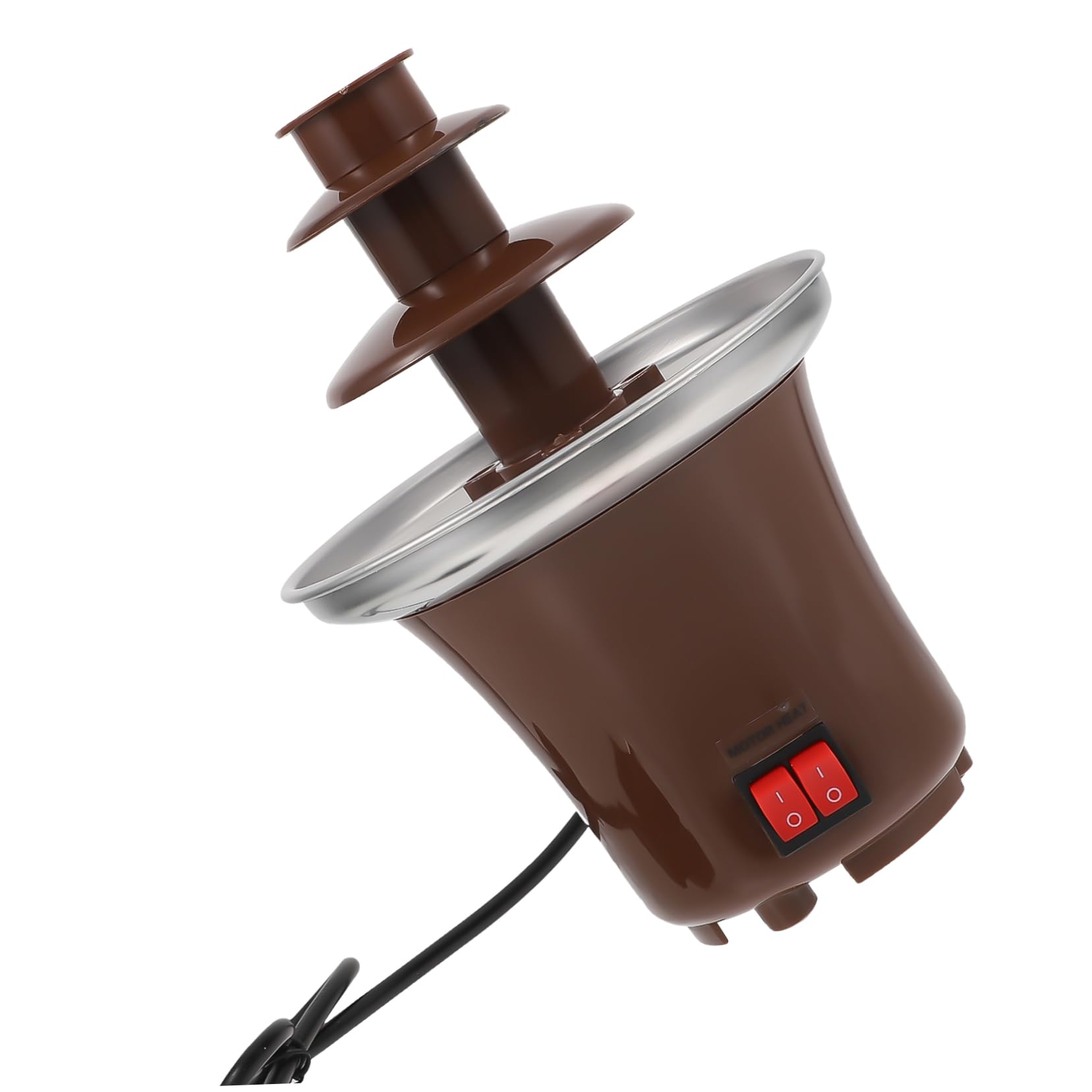 GLEAVI Waterfall Maker Machine 4-layer Heating Fondue Fountain for Parties Wedding Family Gatherings Made of Sturdy Stainless Steel