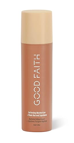 GOOD FAITH - Hidratante suavizante con escualano derivado de plantas - 1.7 fl. oz - Crema facial hidratante - Repone la piel deshidratada - Vegano