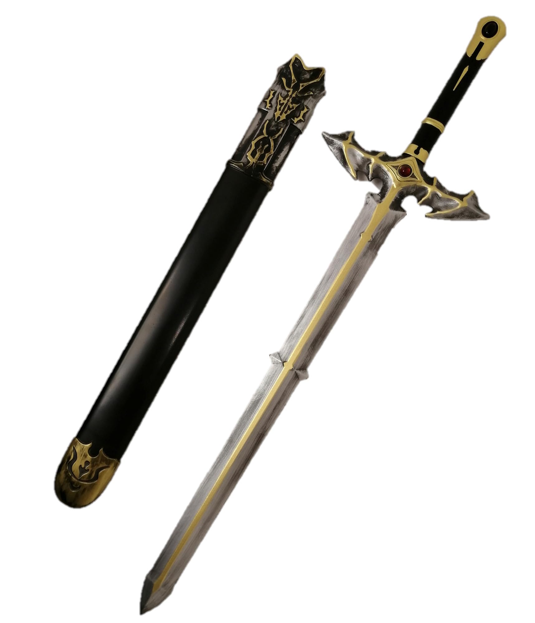 Amazon.co.jp: 模造刀剣 鞘付き ソウルクラッシュ PU製 鞘入り111