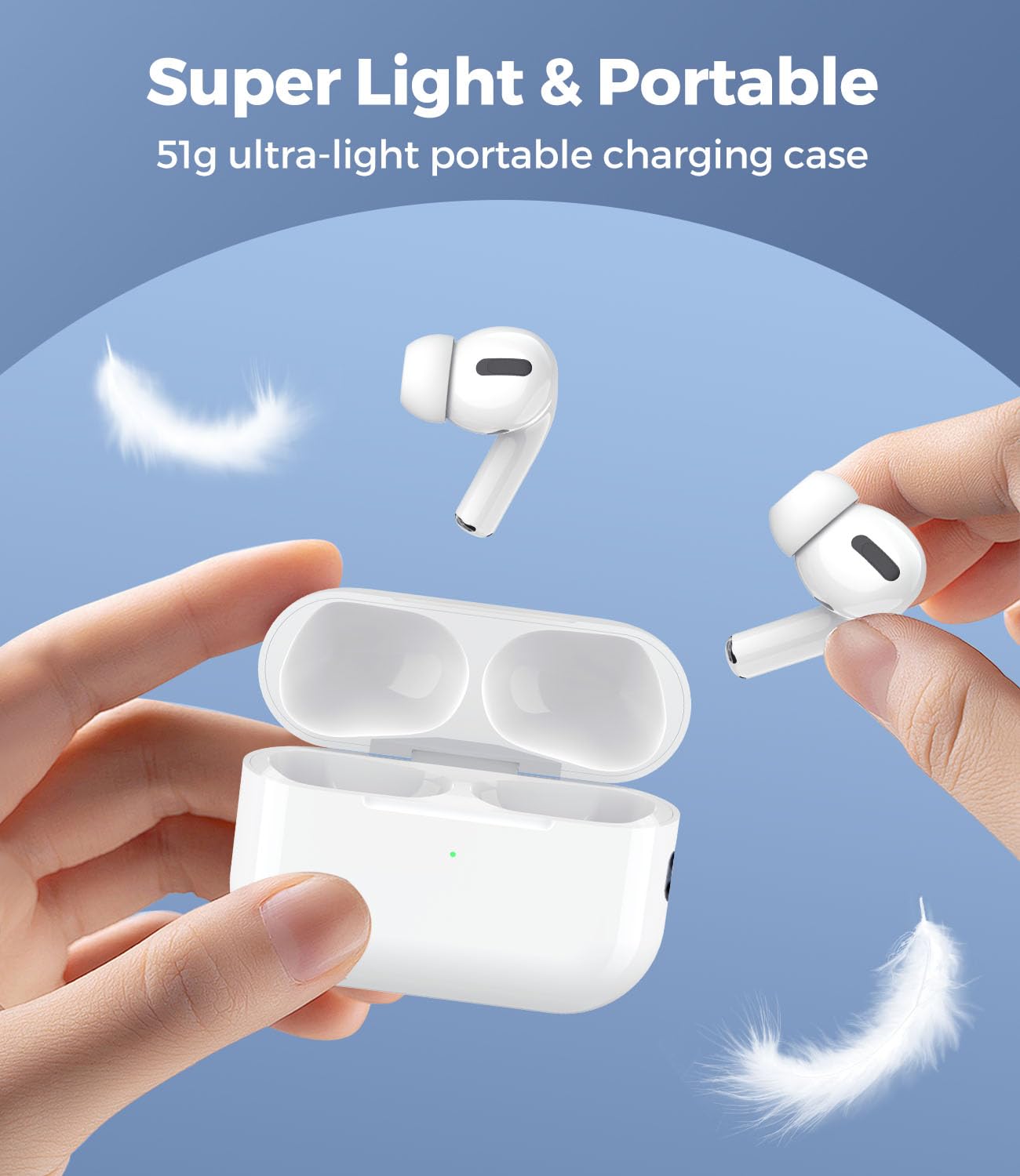 DHUSFUS Wireless Charging Case Only Compatible With Airpods Pro