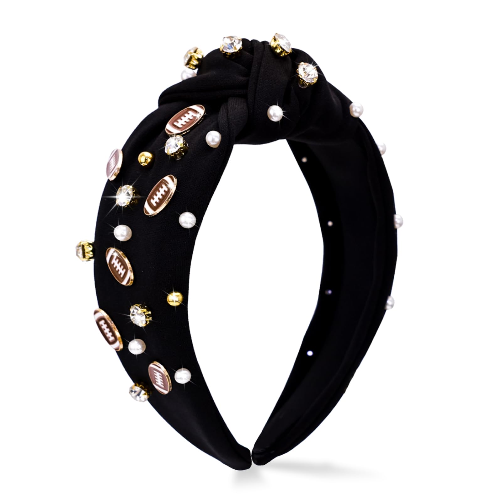 MOSOTECH Women's Football Knotted Headband - Black, One Size-image-21