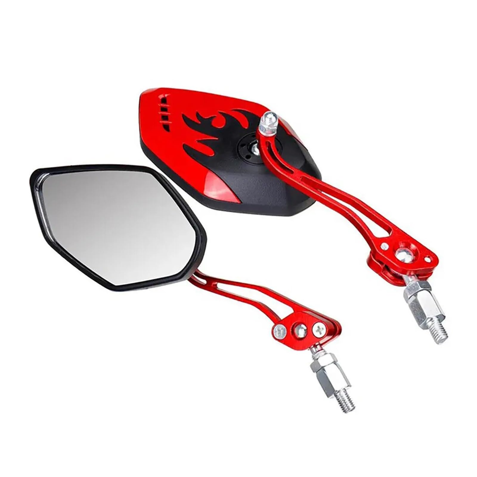 Specchietto Retrovisore Moto Girevole A 360° | Accessori di modifica universale for scooter elettrico regolabile(Gold)